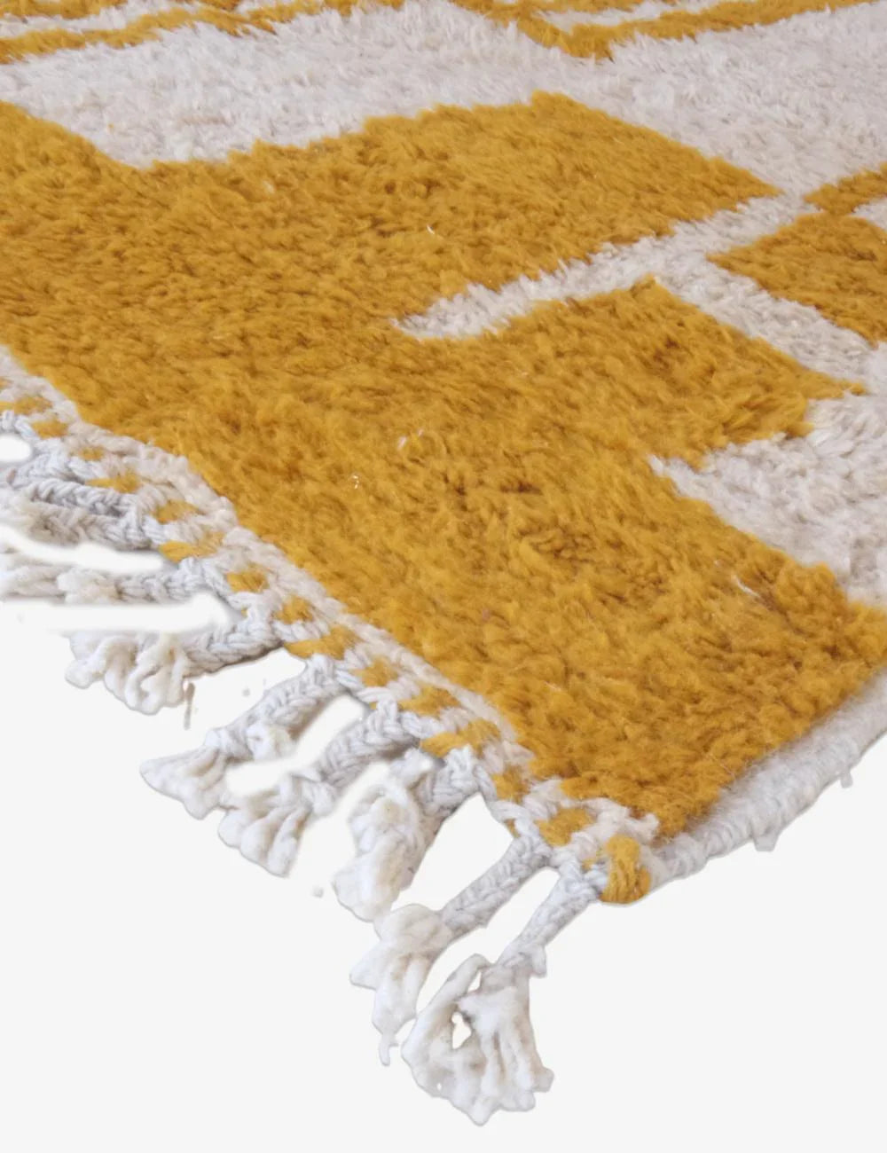 Yellow Moroccan Modern Area Rug 11.4 x 8 ft / 346 x 245 cm - Surcoma