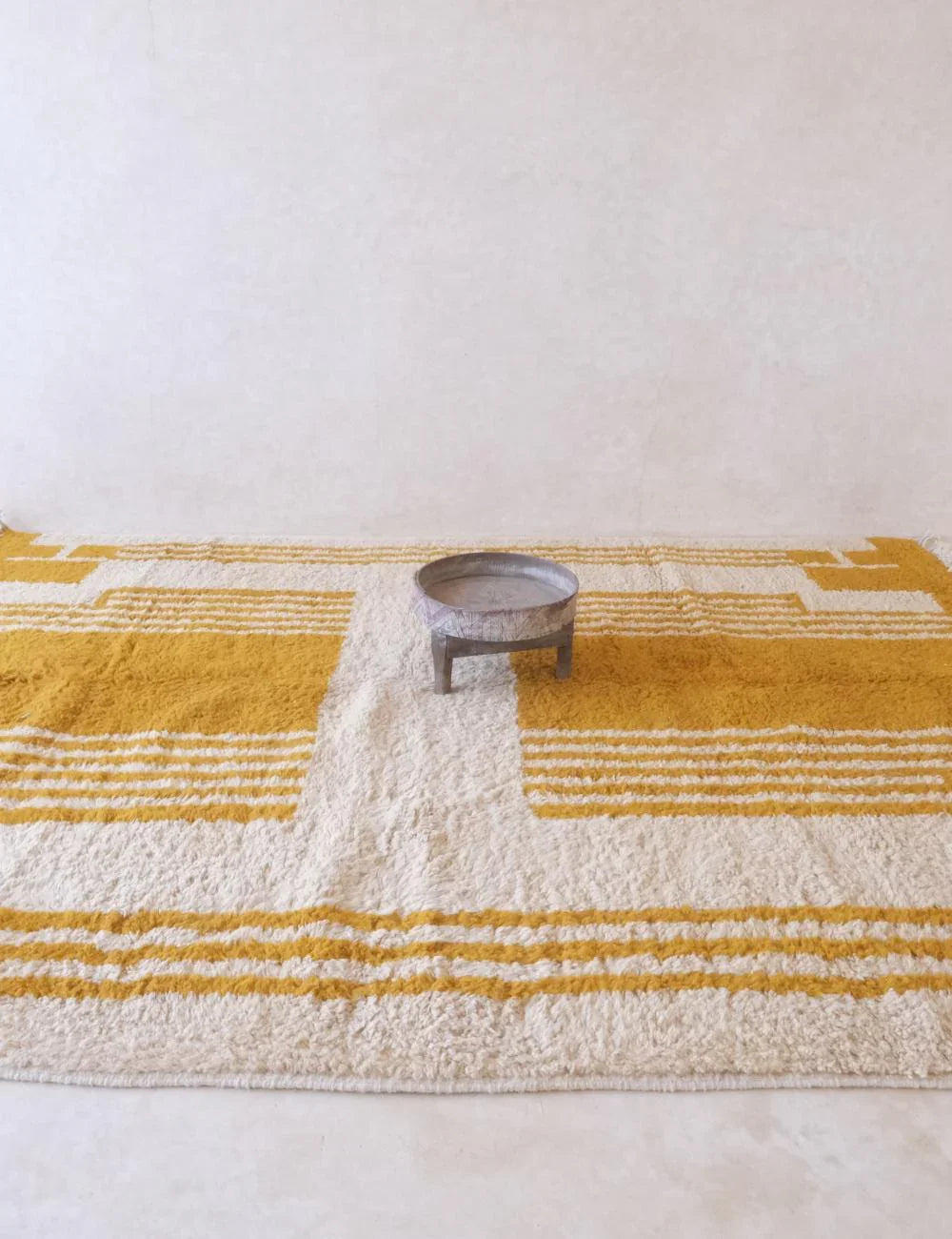 Yellow Moroccan Modern Area Rug 11.4 x 8 ft / 346 x 245 cm - Surcoma