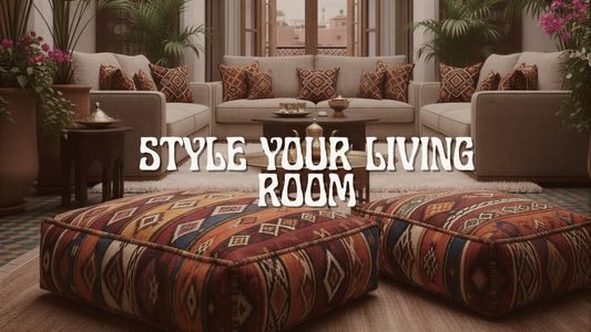 How to Style Moroccan Floor Cushions in a Living Room