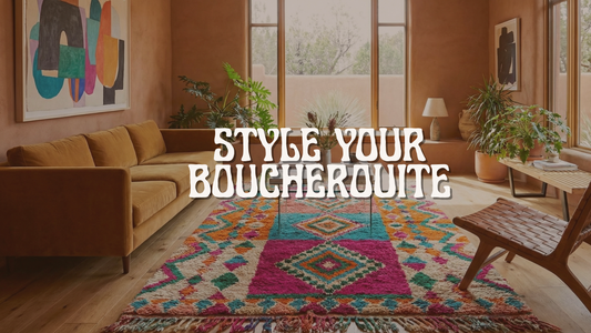 Style a Colorful Boucherouite Rug Without Overwhelm