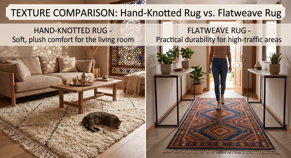 Flatweave vs. Hand-Knotted: Choosing the Best Texture for Your Space