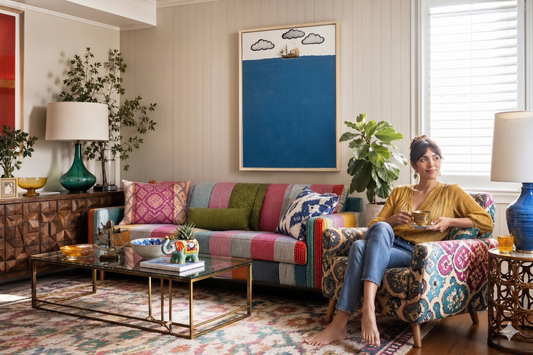 How do I clean a wool Moroccan rug at home?