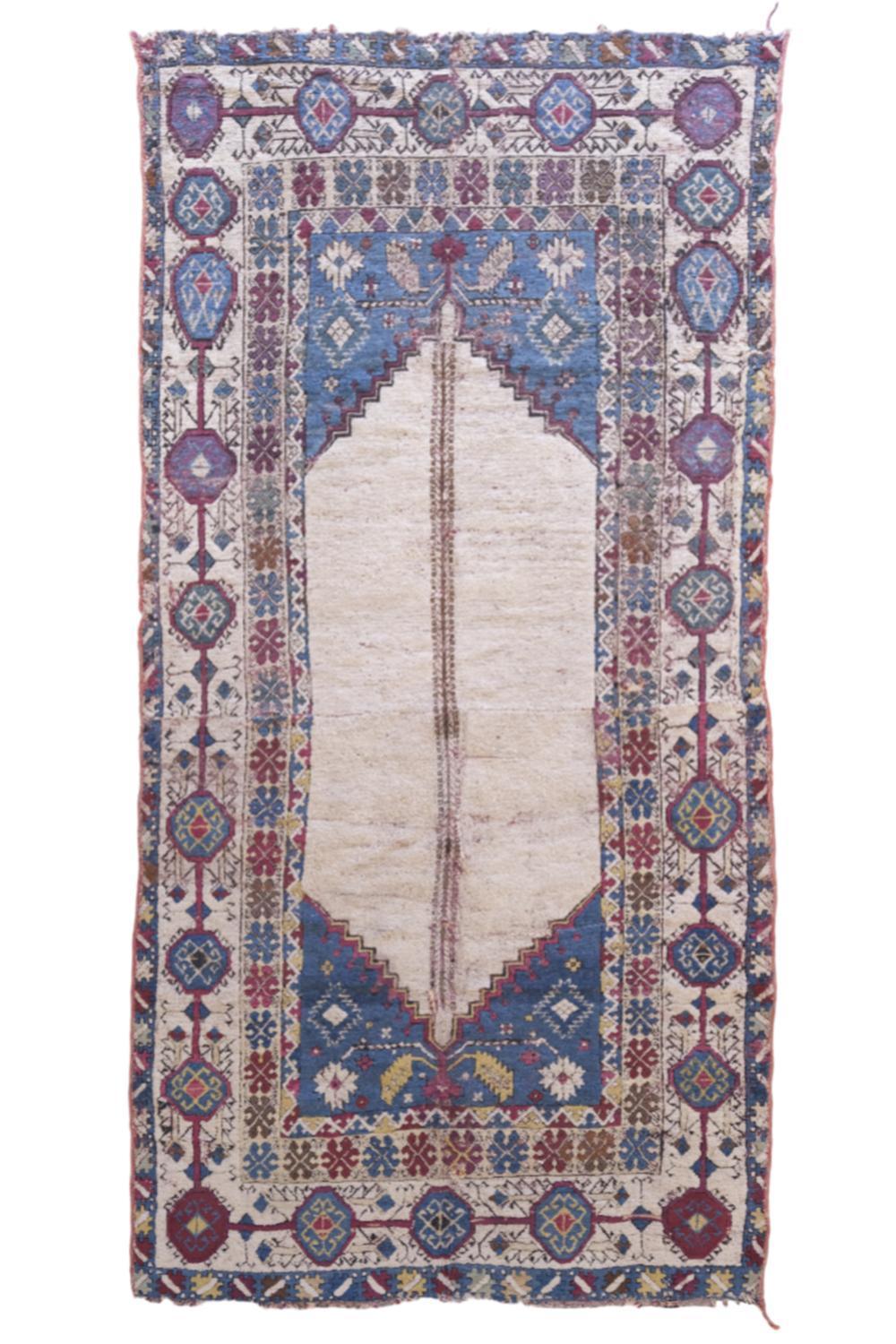 Moroccan Antique Mediouna Rug, Royal Carpet 12.1x5.8 ft / 370x177 cm - Surcoma