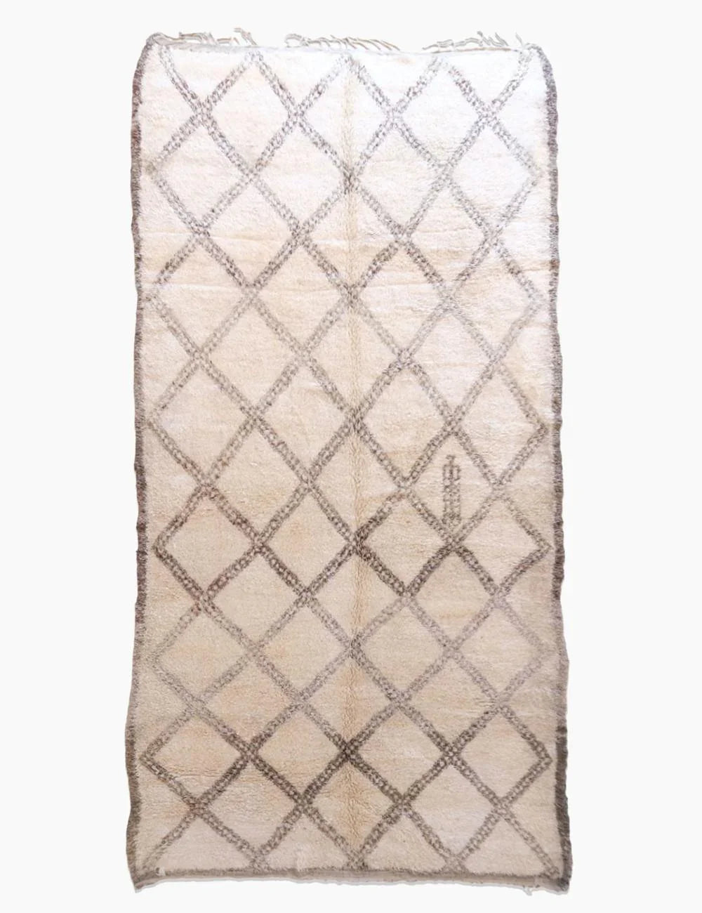 Hand-Knotted Wool Berber Carpet 14.5 x 7.2 ft / 442 x 220 cm - Surcoma