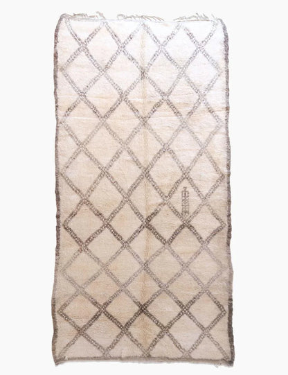 Hand-Knotted Wool Berber Carpet 14.5 x 7.2 ft / 442 x 220 cm - Surcoma