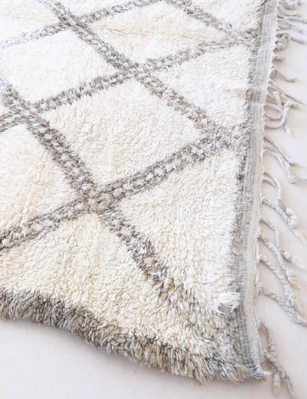 Hand-Knotted Wool Berber Carpet 14.5 x 7.2 ft / 442 x 220 cm - Surcoma