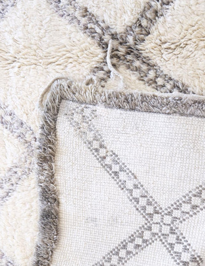 Hand-Knotted Wool Berber Carpet 14.5 x 7.2 ft / 442 x 220 cm - Surcoma