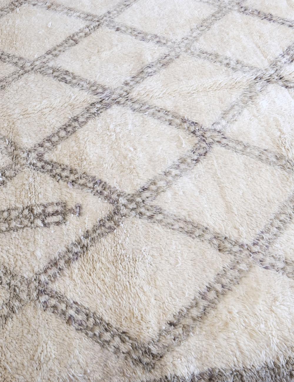 Hand-Knotted Wool Berber Carpet 14.5 x 7.2 ft / 442 x 220 cm - Surcoma