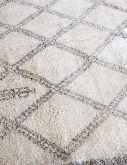 Hand-Knotted Wool Berber Carpet 14.5 x 7.2 ft / 442 x 220 cm - Surcoma