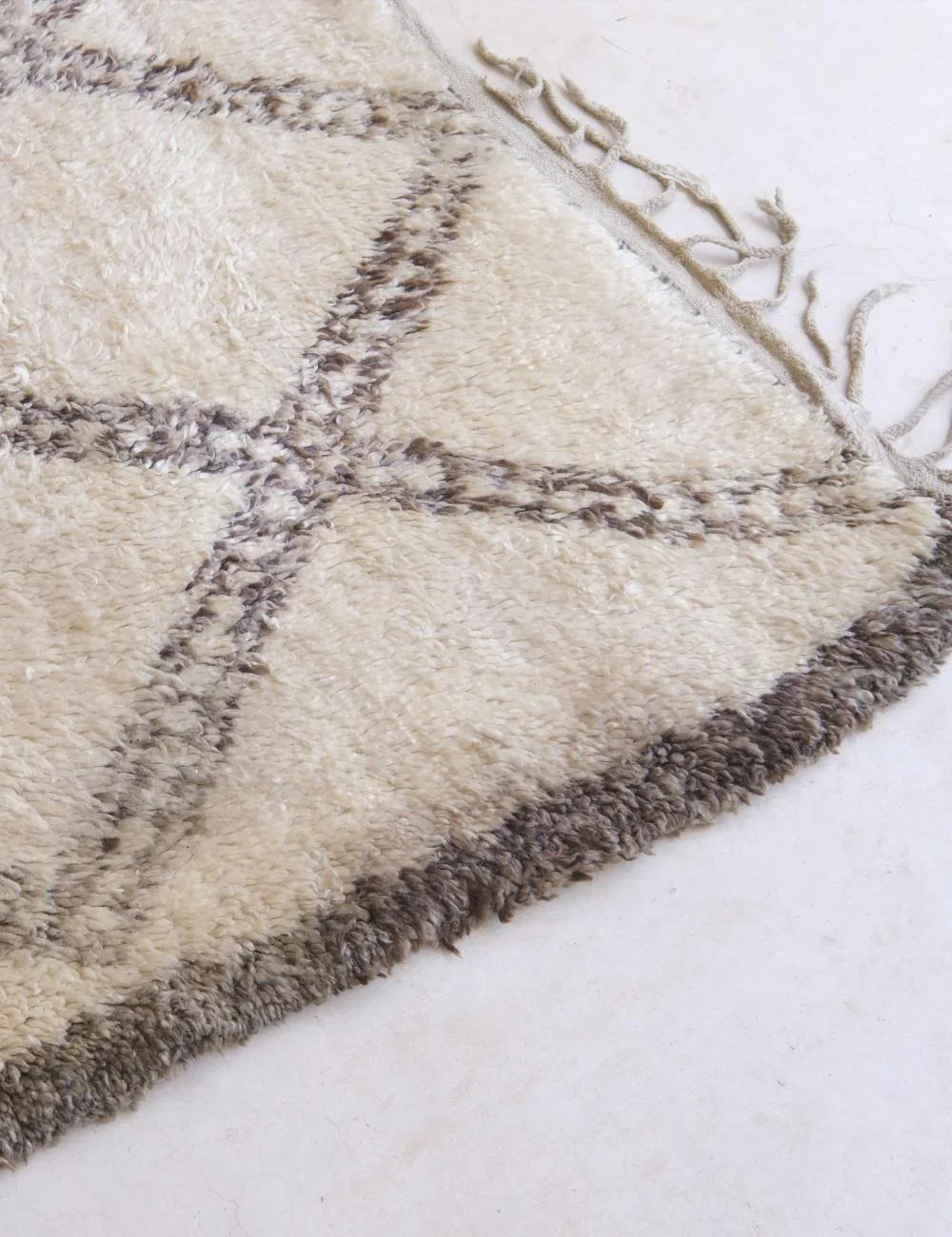 Hand-Knotted Wool Berber Carpet 14.5 x 7.2 ft / 442 x 220 cm - Surcoma