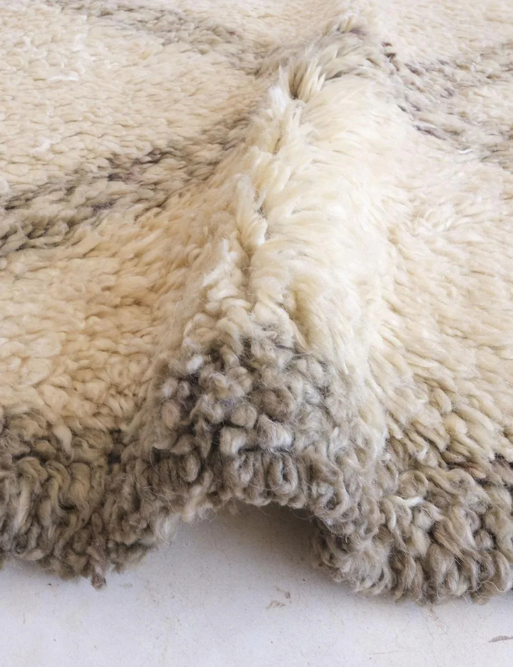 Hand-Knotted Wool Berber Carpet 14.5 x 7.2 ft / 442 x 220 cm - Surcoma