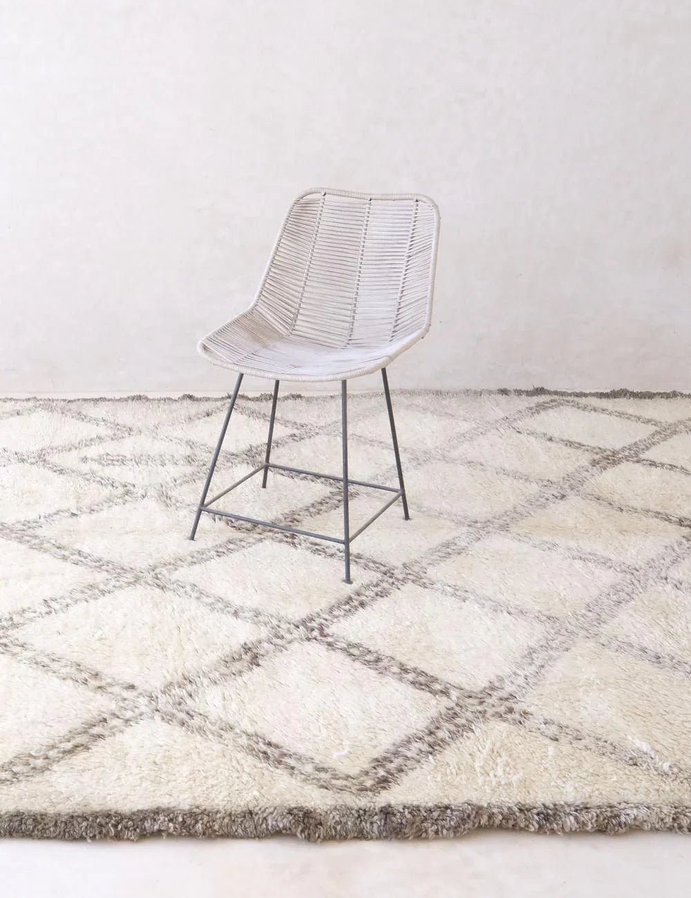 Hand-Knotted Wool Berber Carpet 14.5 x 7.2 ft / 442 x 220 cm - Surcoma