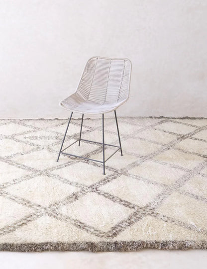 Hand-Knotted Wool Berber Carpet 14.5 x 7.2 ft / 442 x 220 cm - Surcoma