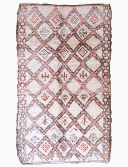 Authentic Moroccan Beni Ourain Wool Rug 12 x 6.4 ft / 366 x 195 cm - Surcoma
