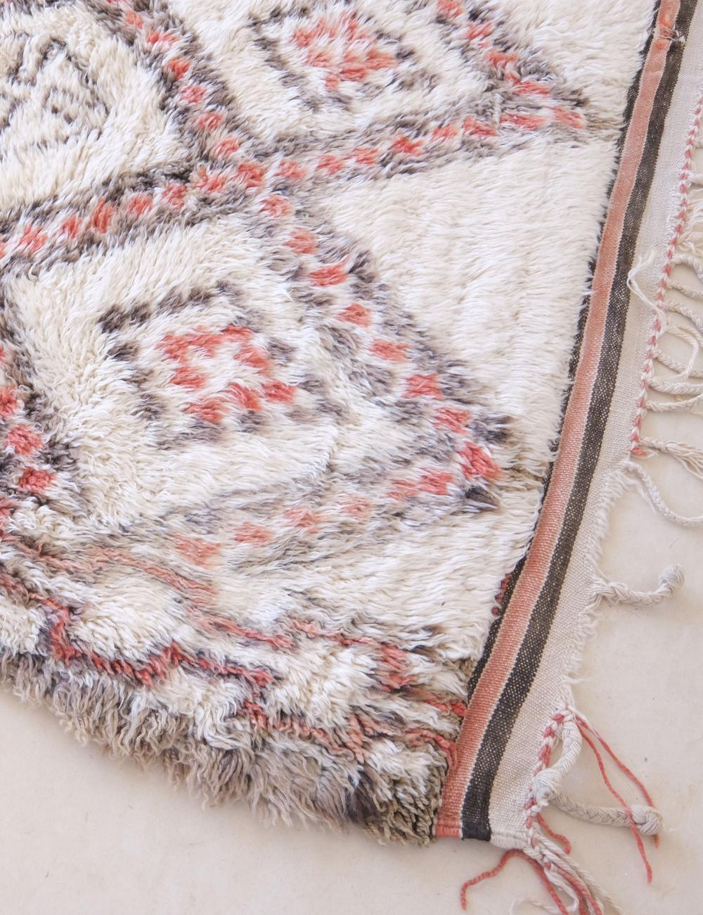 Authentic Moroccan Beni Ourain Wool Rug 12 x 6.4 ft / 366 x 195 cm - Surcoma