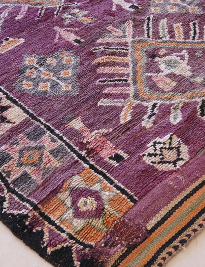 Highly collectible authentic Moroccan rug 13.3 x 6.2 ft / 404 x 190 cm
