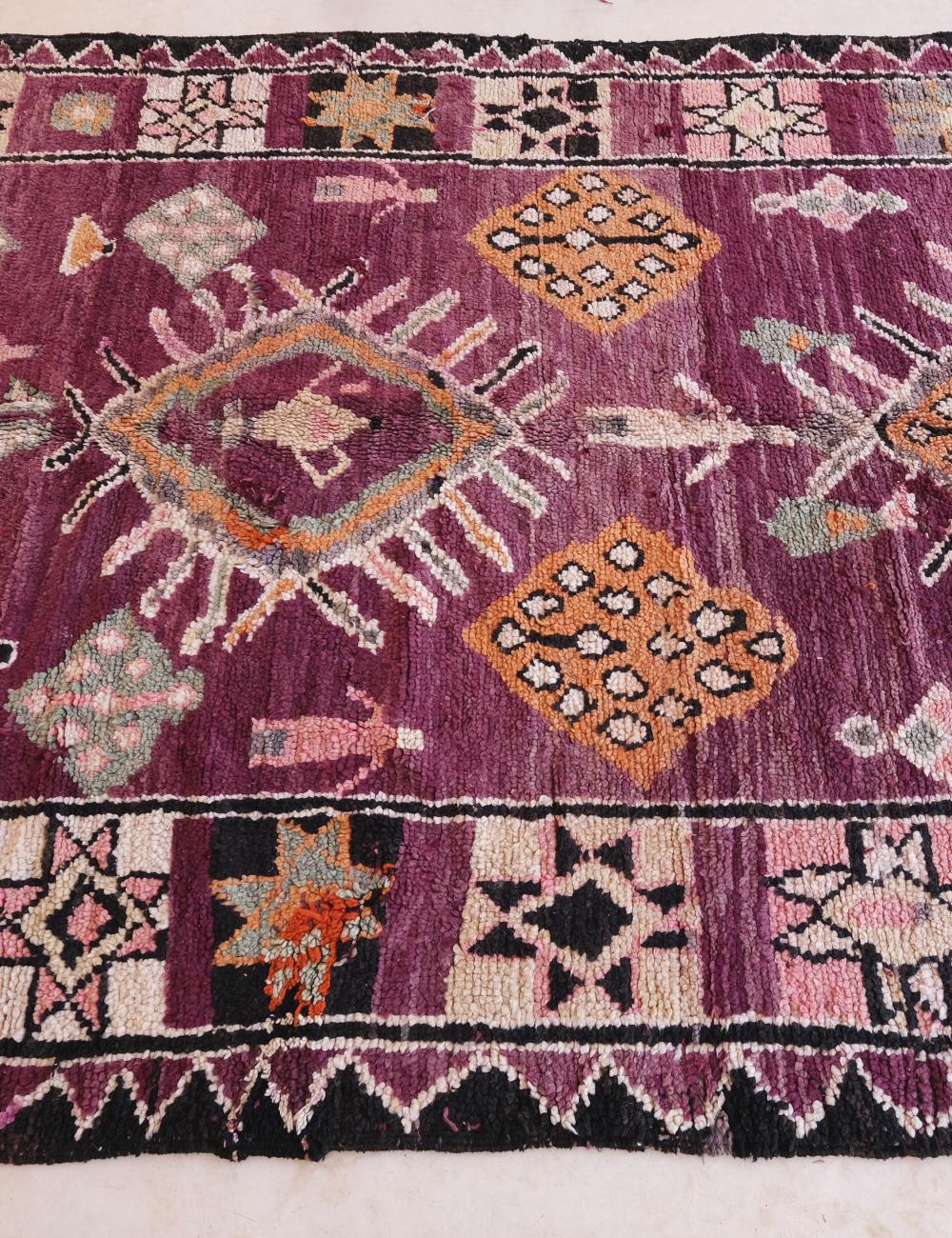 Highly collectible authentic Moroccan rug 13.3 x 6.2 ft / 404 x 190 cm