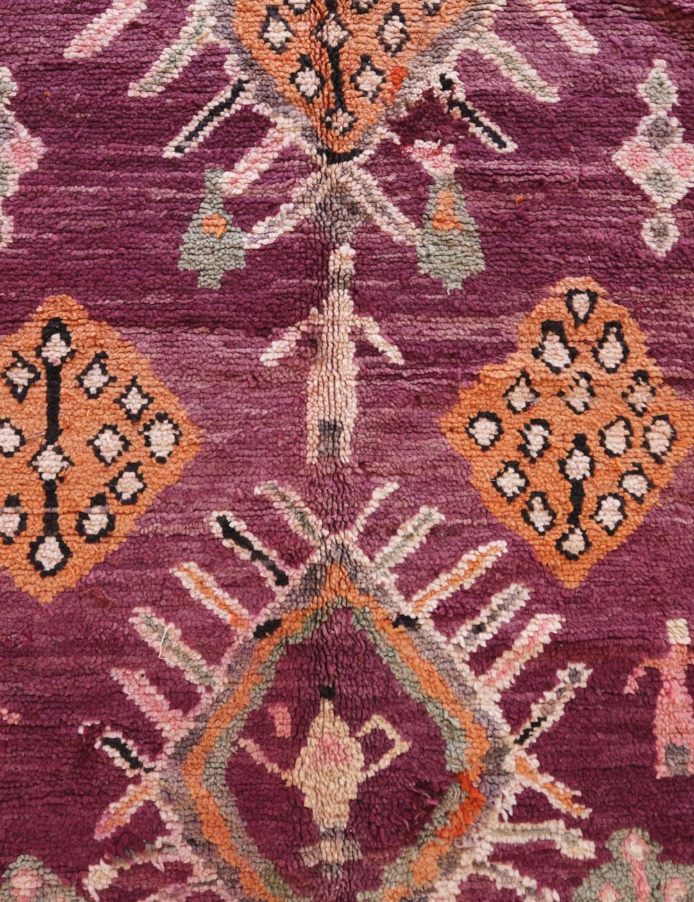 Highly collectible authentic Moroccan rug 13.3 x 6.2 ft / 404 x 190 cm