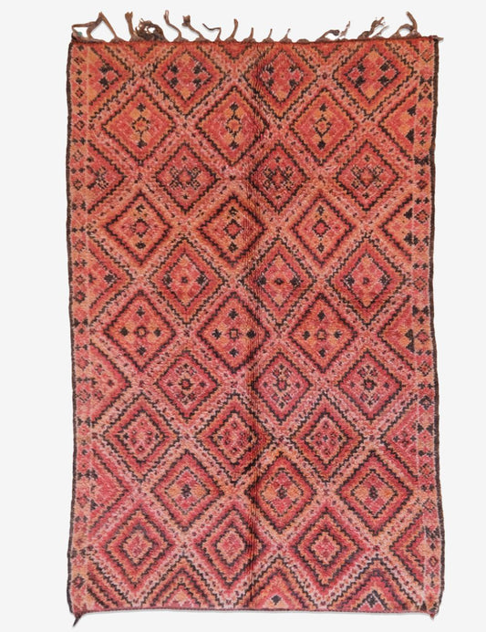1960s Moroccan Beni M'Guild Wool Rug 11.3 x 6.6 ft / 345 x 203 cm