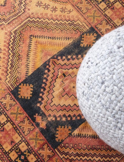 1960s Moroccan Tribal Wool Rug 8.2 x 4.5 ft / 251 x 140 cm - Surcoma