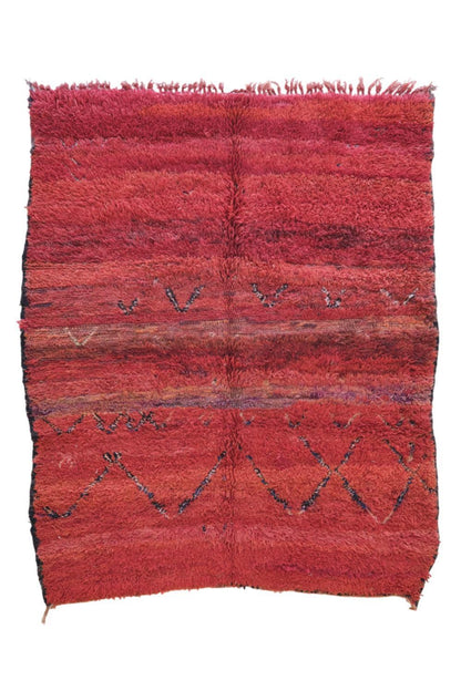 Moroccan Rehamna Rug 7.6 x 6.2 ft / 231 x 190 cm - Surcoma