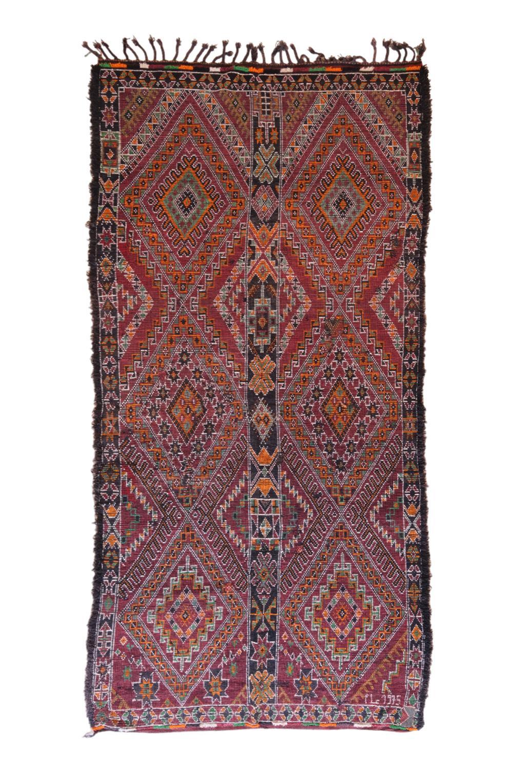 Moroccan Collector Wool Rug 13.5 x 6.3 ft / 410 x 192 cm - Surcoma