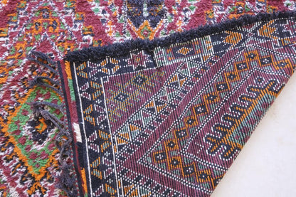 1970s Moroccan Collector Wool Rug 13.5 x 6.3 ft / 410 x 192 cm - Surcoma
