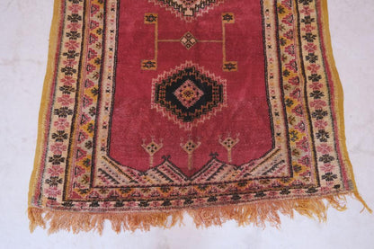 1970s Moroccan Handknotted Taznakht Rug 12 x 5.31 ft / 366 x 162 cm - Surcoma