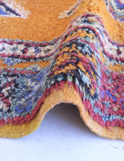 Moroccan Taznakht Wool Rug 8.3 x 4.2 ft / 252 x 129 cm - Surcoma