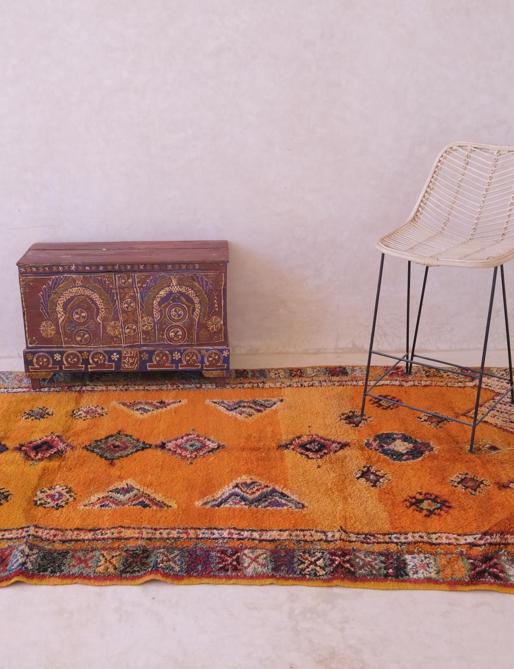 Moroccan Taznakht Wool Rug 8.3 x 4.2 ft / 252 x 129 cm