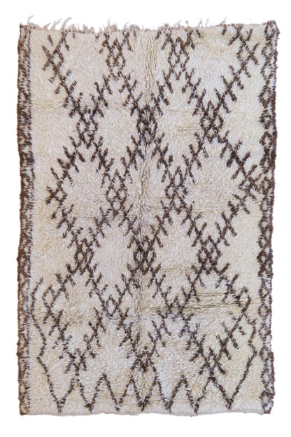 Moroccan Beni Ourain Wool Rug 10.5 x 6.8 ft / 320 x 210 cm - Surcoma