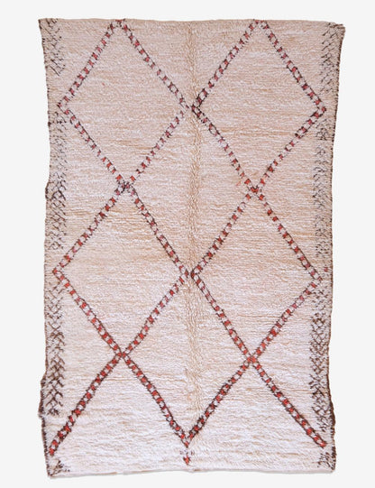 Moroccan Beni Ourain Wool Rug 11 x 6.8 ft / 334 x 208 cm - Surcoma
