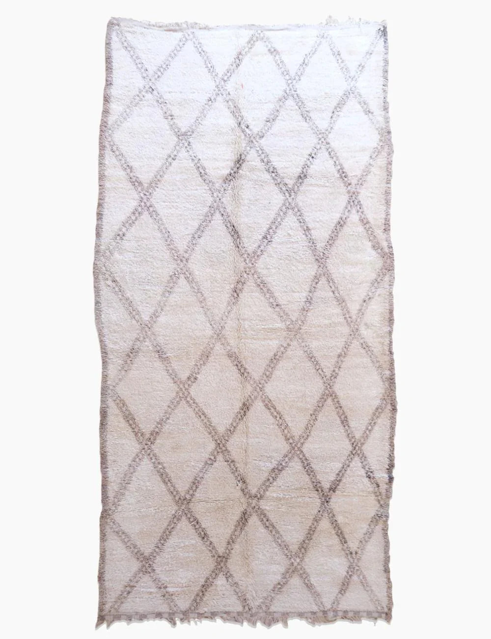 Moroccan Beni Ourain Wool Rug 14.1 x 6.6 ft / 429 x 203 cm - Surcoma