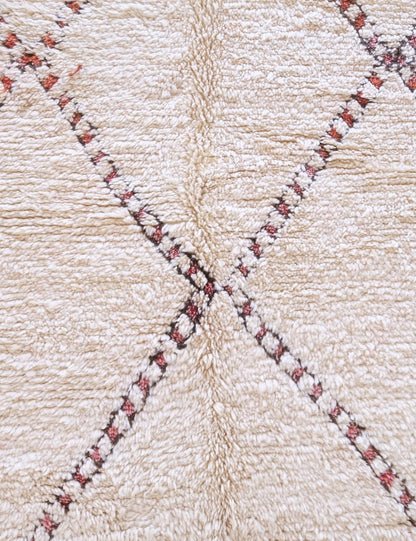 Moroccan Beni Ourain Wool Rug 11 x 6.8 ft / 334 x 208 cm - Surcoma