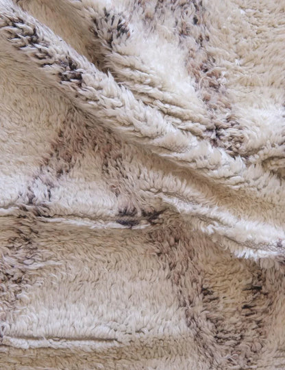 Moroccan Beni Ourain Wool Rug 14.1 x 6.6 ft / 429 x 203 cm - Surcoma