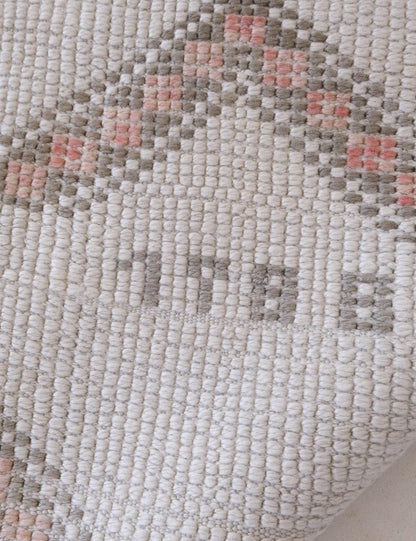 Off-White Moroccan Beni Ourain Rug 11.2 x 6.2 ft / 340 x 191 cm - Surcoma