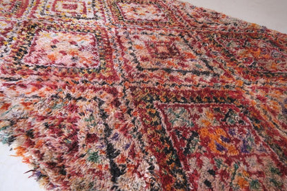 Moroccan Shaggy Colorful Wool Rug 10.3 x 6.9 ft / 313 x 212 cm - Surcoma