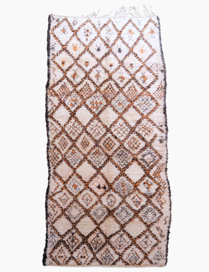 Moroccan Ivory Wool Rug 14.7 x 6.6 ft / 447 x 204 cm - Surcoma