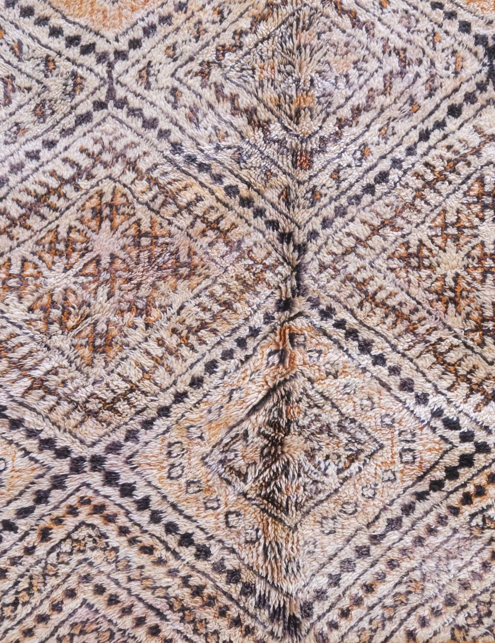 Moroccan Collectible Beni Ourain Wool Rug 13.4 x 7 ft / 407 x 215 cm