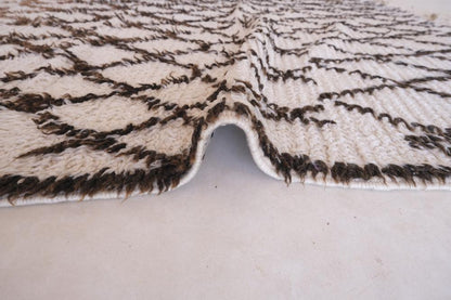Moroccan Cream Azilal Wool Rug 10.5 x 5.9 ft / 320 x 181 cm - Surcoma