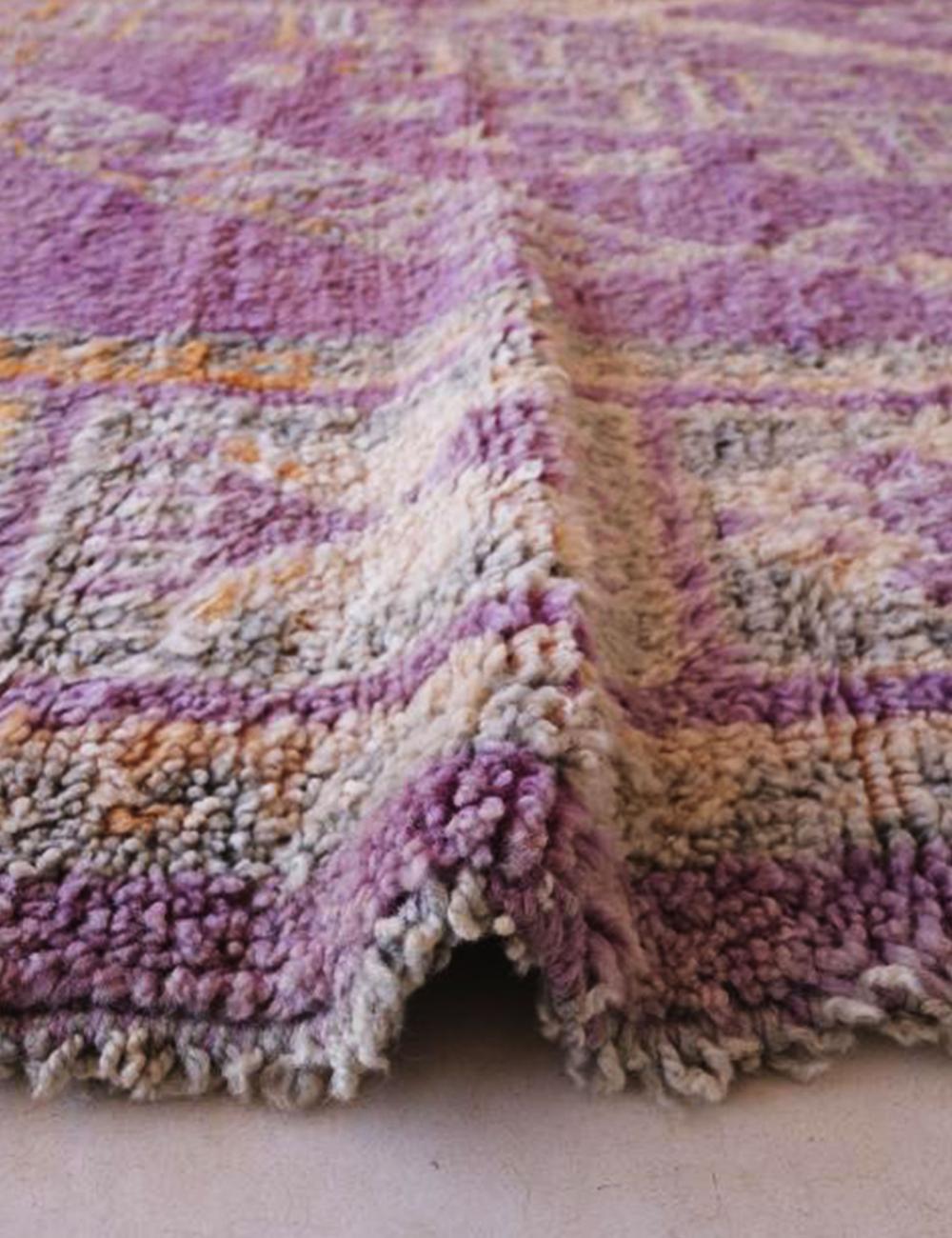 Vintage Lilac Moroccan Rug 10.9 x 6.6 ft / 333 x 203 cm