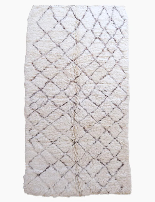Authentic Beni Ourain Moroccan Rug 11.8 x 6.2 ft / 360 x 190 cm - Surcoma