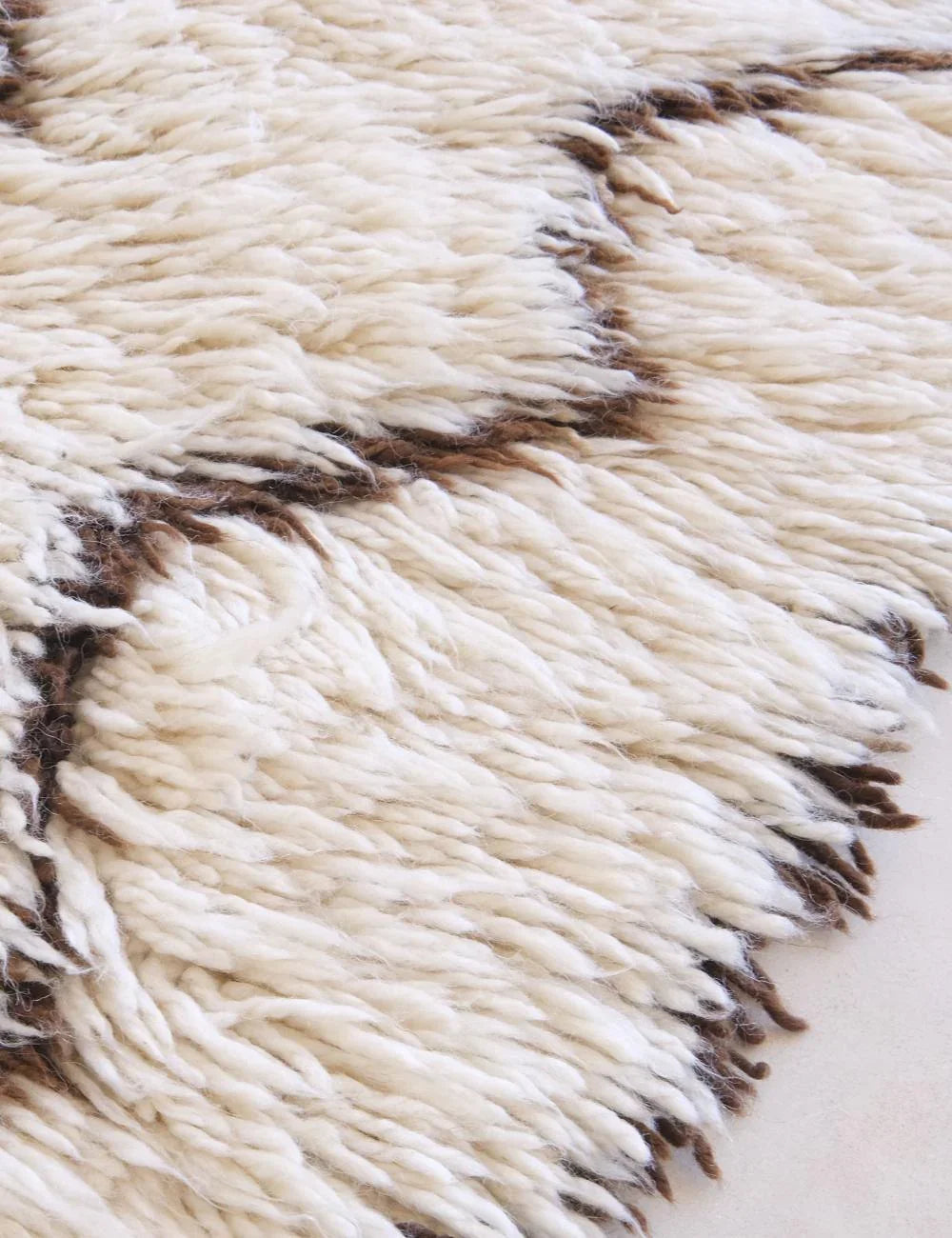 1980s Moroccan Marmoucha Wool Rug 11 x 5.7 ft / 335 x 175 cm - Surcoma