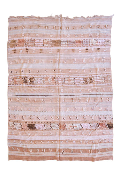 Moroccan Soft Kilim Batania Rug 7.6 x 5.5 ft / 233 x 170 cm - Surcoma