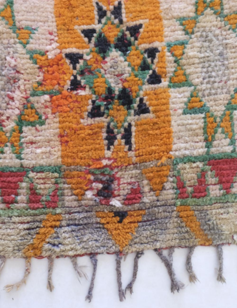 Handwoven Vintage Moroccan Rug 7.9 x 3.2 ft / 240 x 99 cm - Surcoma