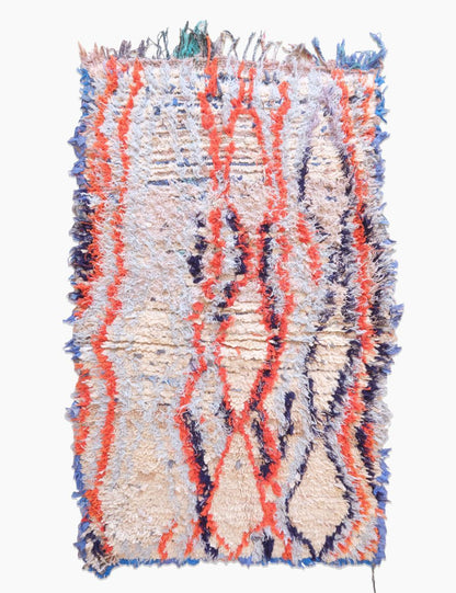 Bold Tribal Wool Art Rug 4.9 x 2.9 ft / 150 x 90 cm - Surcoma