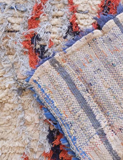 Bold Tribal Wool Art Rug 4.9 x 2.9 ft / 150 x 90 cm - Surcoma