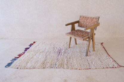 1990s Moroccan Beni Ourain Rug 6.4 x 3.7 ft / 194 x 115 cm - Surcoma