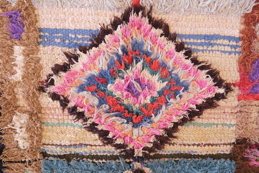 Moroccan Colorful Area Rug 8.8 x 5.6 ft / 268 x 173 cm - Surcoma