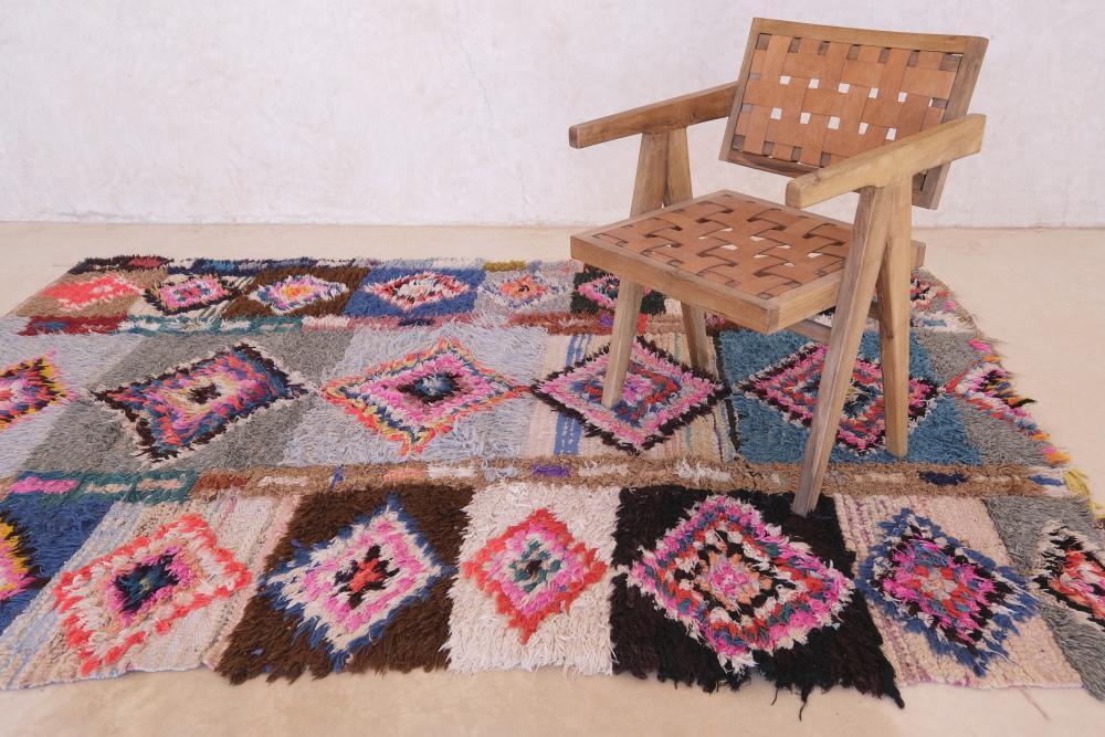 Moroccan Colorful Area Rug 8.8 x 5.6 ft / 268 x 173 cm - Surcoma